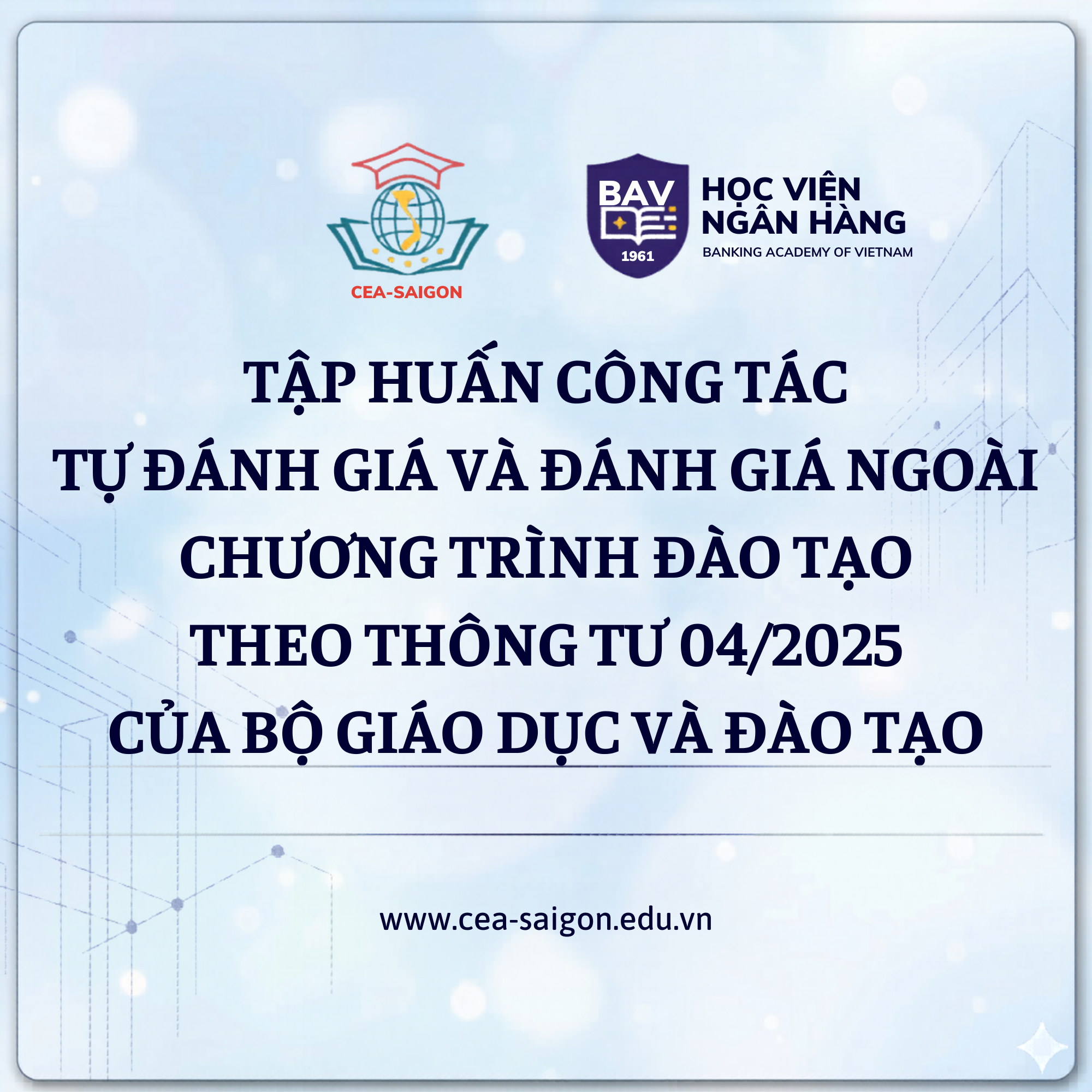 Khai giảng khóa tập huấn kiểm định chất lượng chương trình đào tạo theo Thông tư 04/2025/TT-BGDĐT tại Học viện Ngân hàng